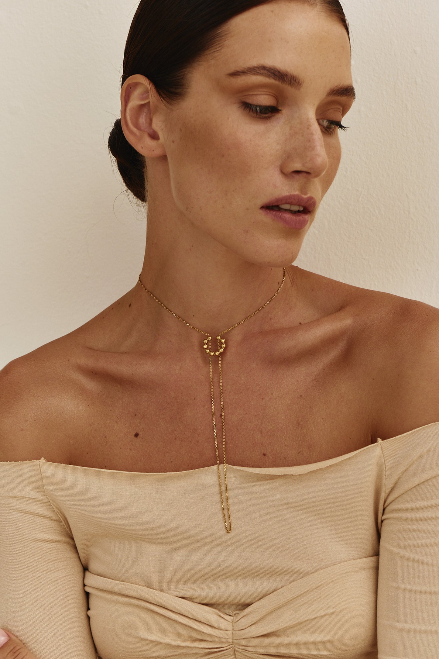 Halo Transformé Cuff-Necklace Gold Vermeil
