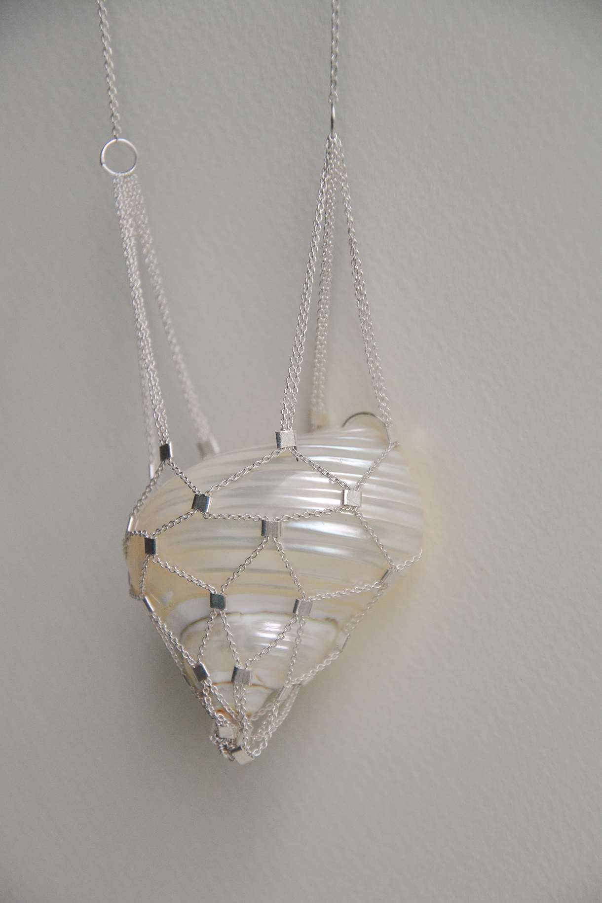 Drift Net Pendant Silver
