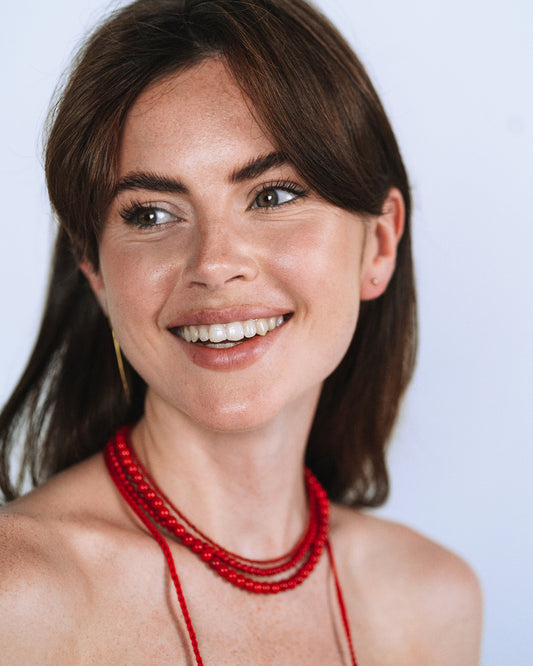 Coral Pearls Necklace