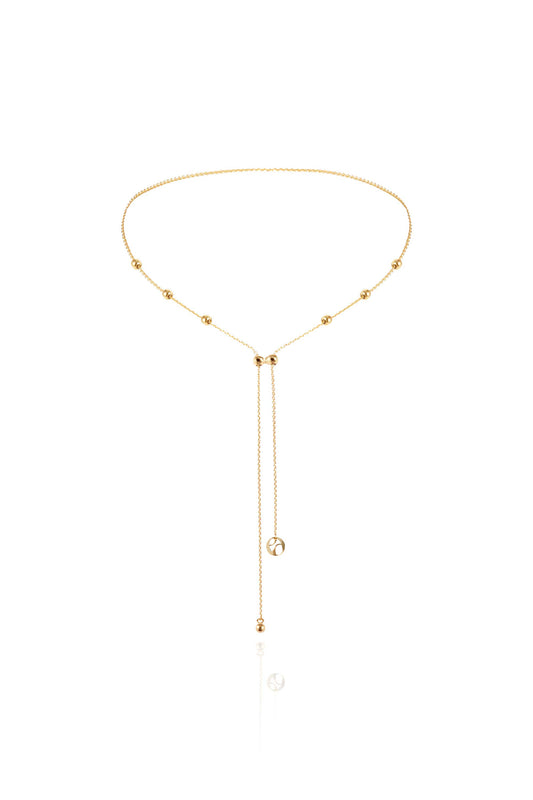 Lyra Flow Necklace Gold Vermeil