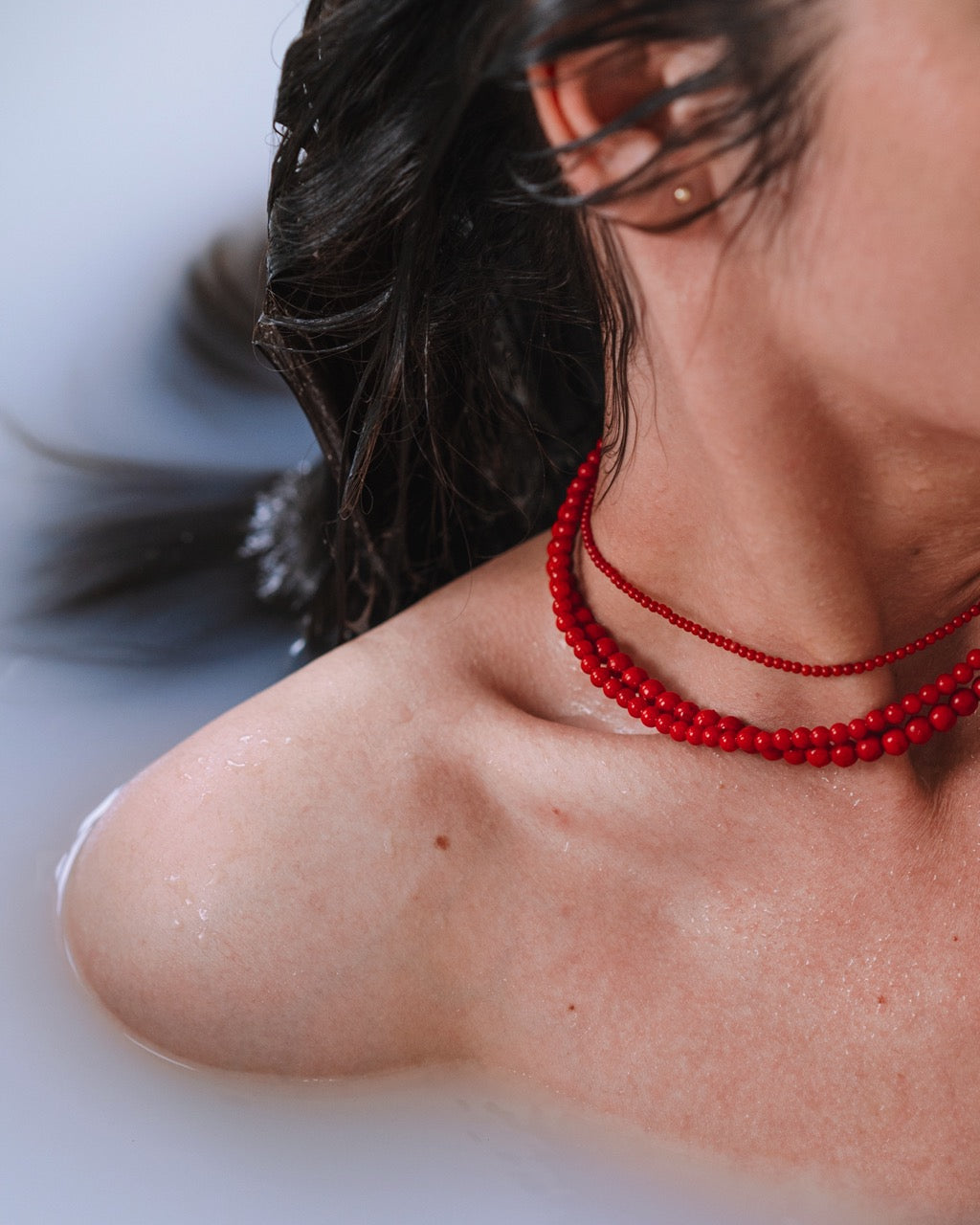 Coral Pearls Necklace