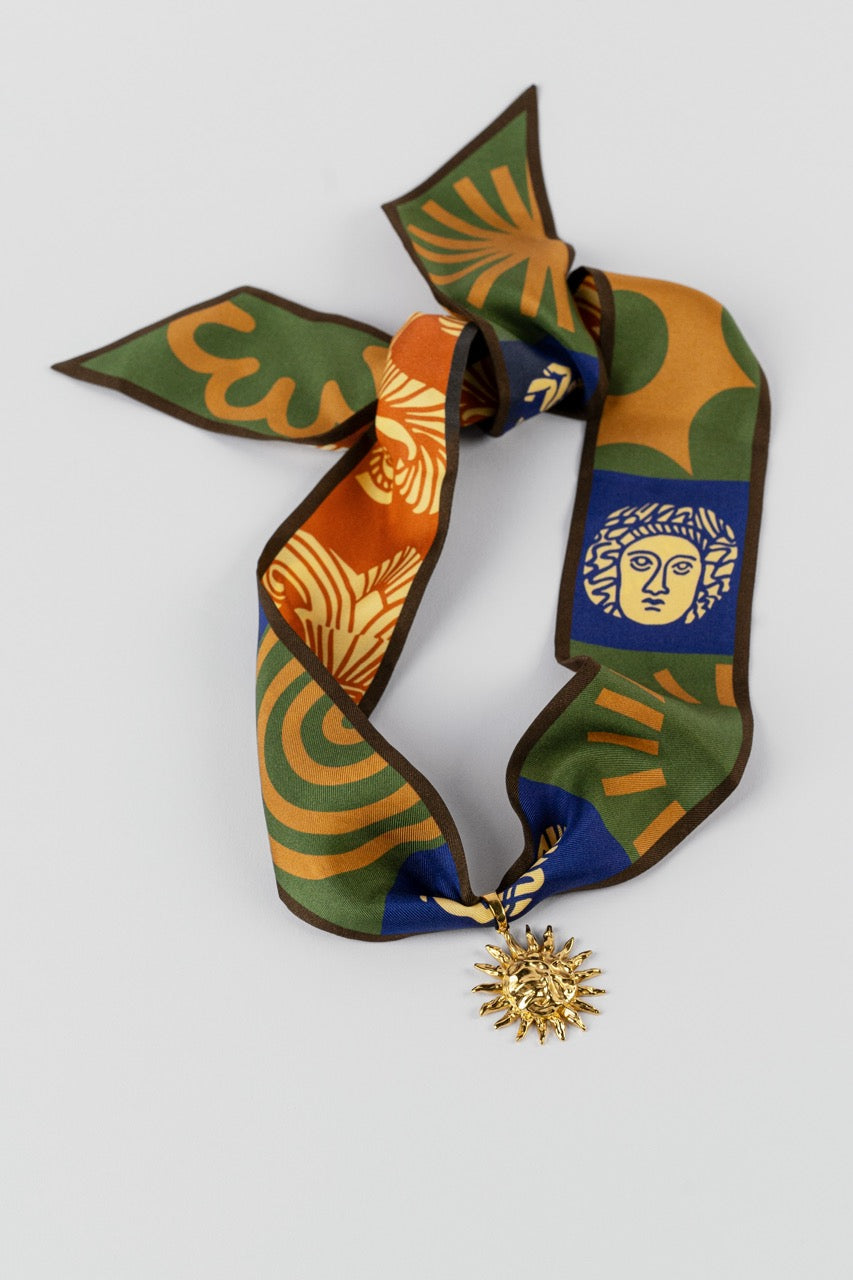 Sun of Great Scythia Pendant with Twilly Scarf