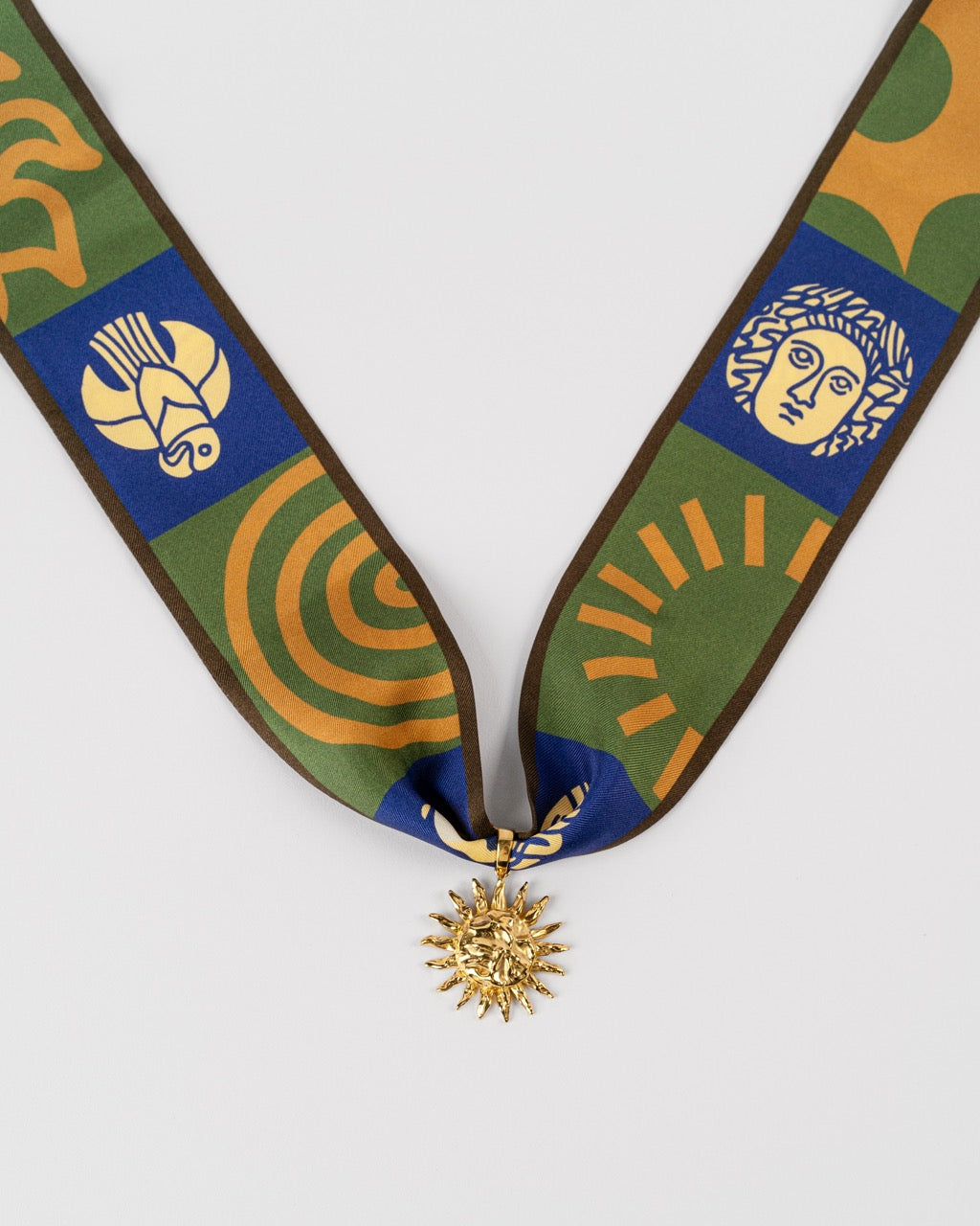 Sun of Great Scythia Pendant with Twilly Scarf