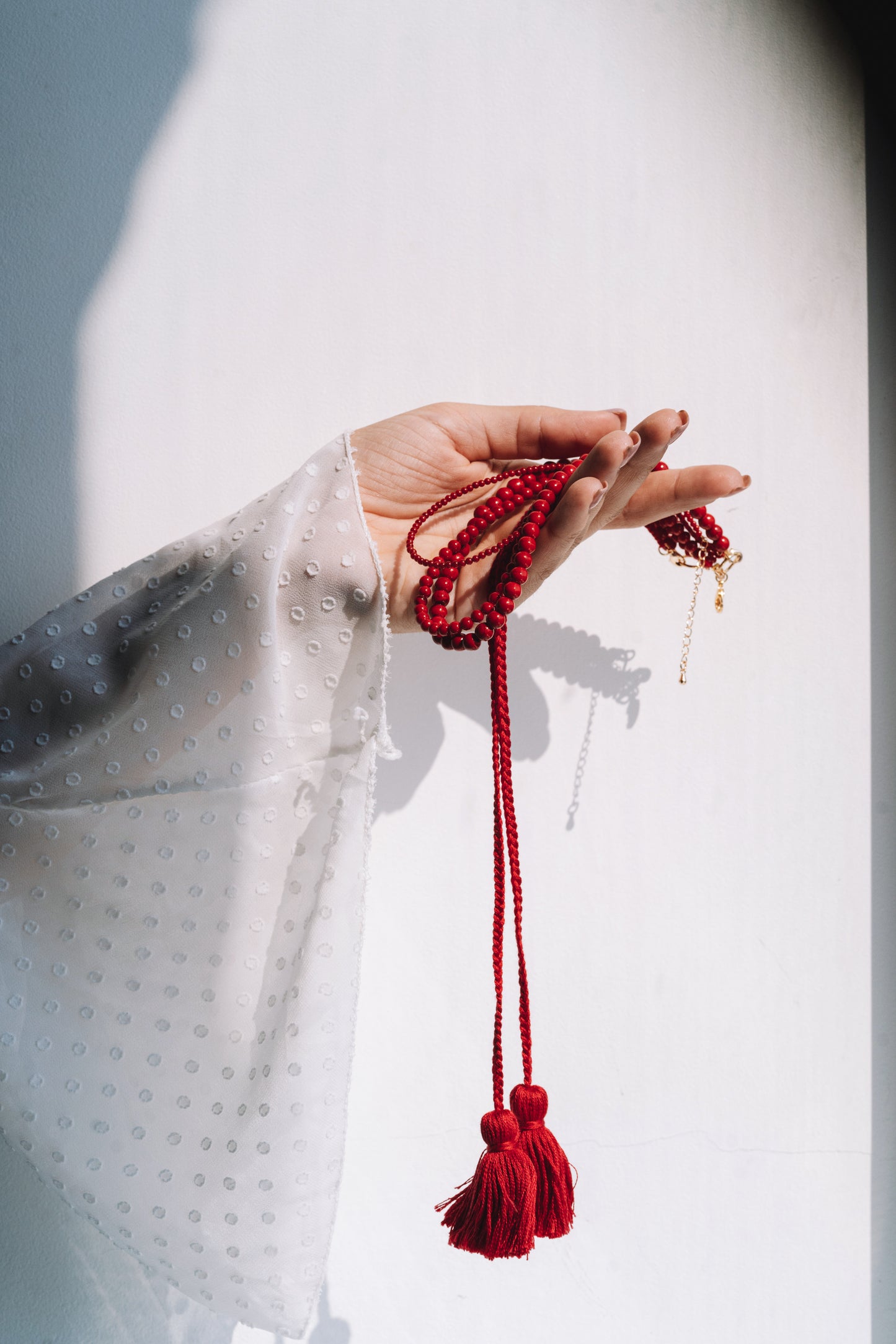 Coral Pearls Necklace