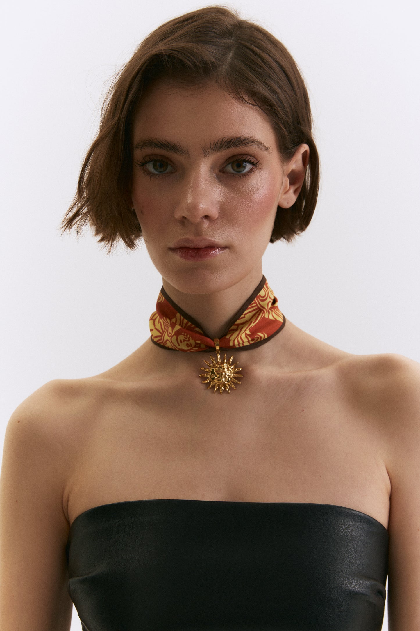 Sun of Great Scythia Pendant with Twilly Scarf