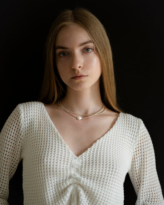Sea Pearl Silver Choker