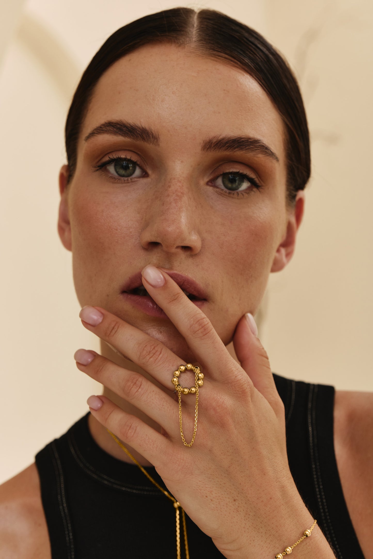 Sierra Cuff-Ring Gold Vermeil