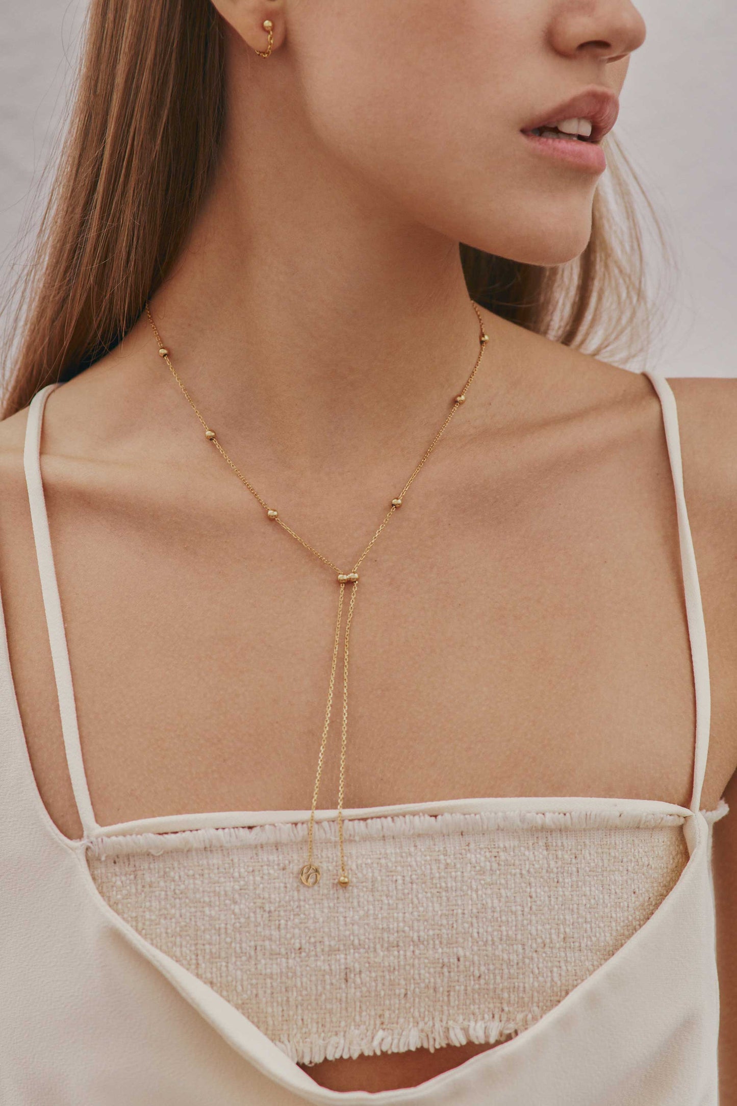 Lyra Flow Necklace Gold Vermeil