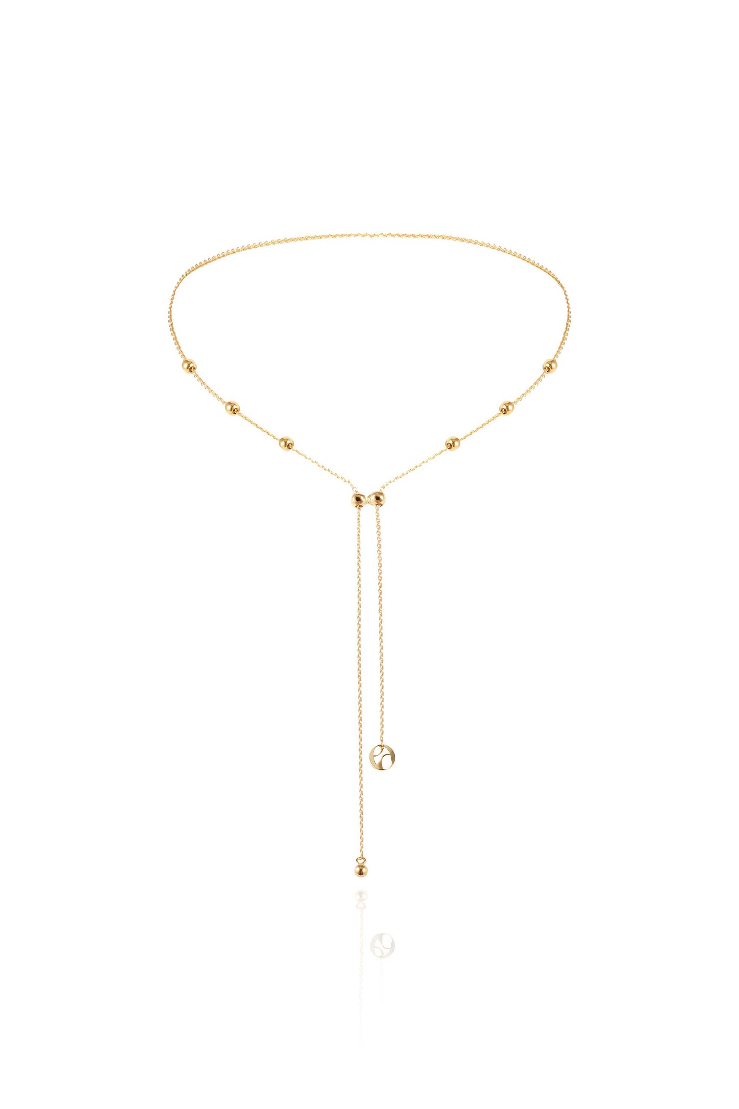 Lyra Flow Necklace Gold Vermeil